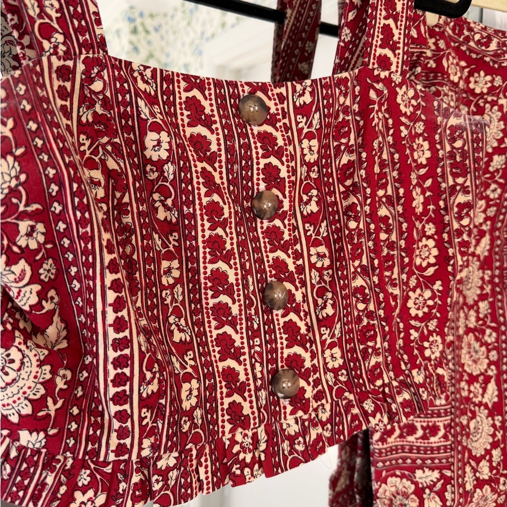 Red Patterned Two-Piece Set Sezane - Picture 3 of 5